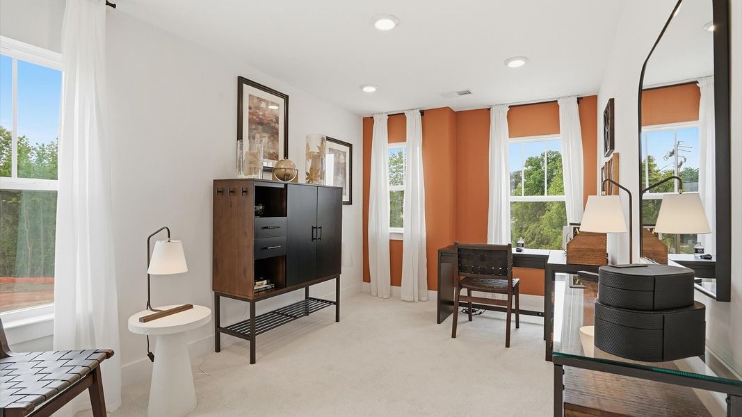 Furnished interior view inside a new home in Marion Square, Greenville (Image 23). Furnished interior view inside a new home in Marion Square, Greenville (Image 23).