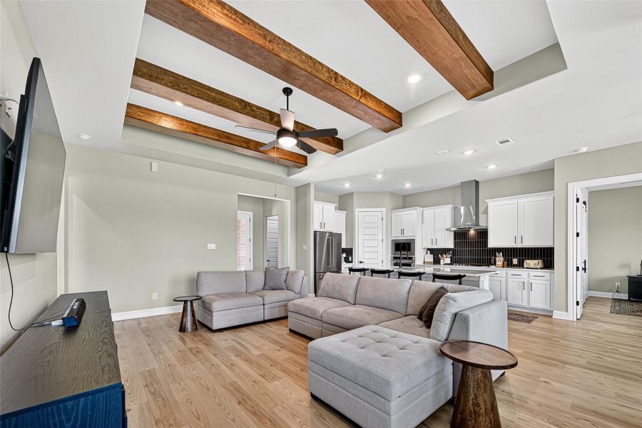 Furnished interior view inside a new home in Sierra Vista, Iowa Colony (Image 8). Furnished interior view inside a new home in Sierra Vista, Iowa Colony (Image 8).