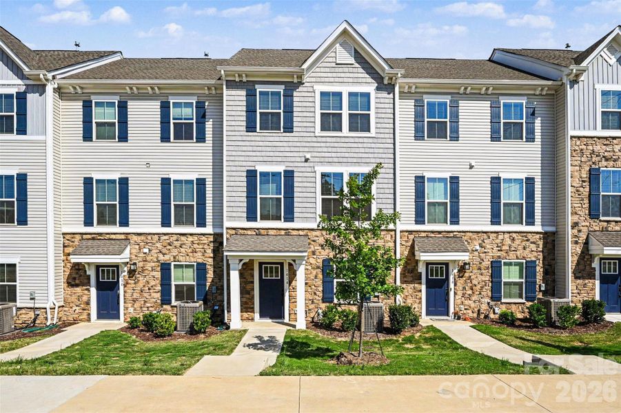 Front exterior of a new home in , Charlotte, NC, highlighting curb appeal (Image 2). Front exterior of a new home in , Charlotte, NC, highlighting curb appeal (Image 2).