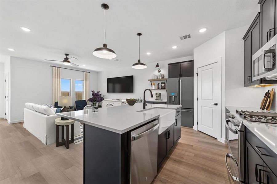 Furnished interior view inside a new home in Rolling Ridge, Van Alstyne (Image 16). Furnished interior view inside a new home in Rolling Ridge, Van Alstyne (Image 16).