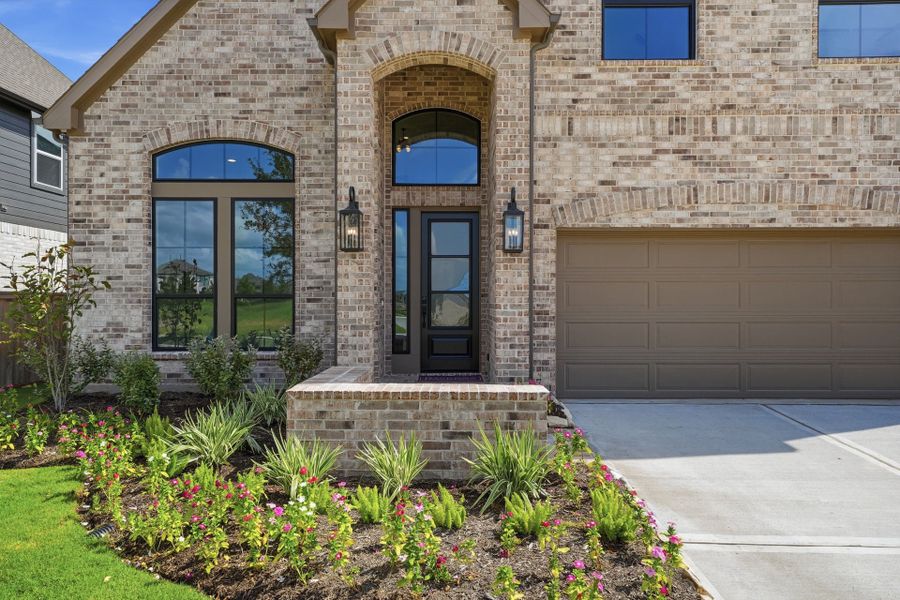 Exterior details and patio area of a home in Bridgeland 50′, Cypress (Image 3).