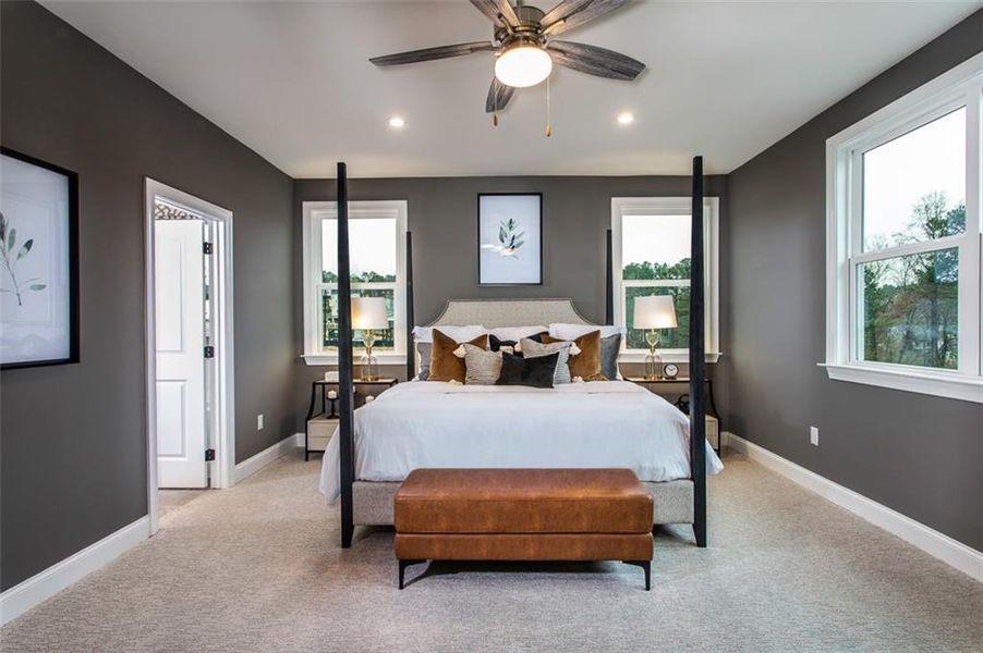 Furnished interior view inside a new home in Hopewell Reserve, Cumming (Image 19). Furnished interior view inside a new home in Hopewell Reserve, Cumming (Image 19).