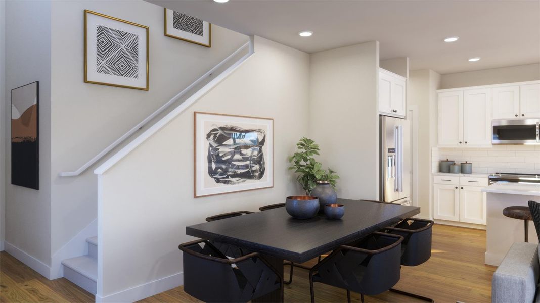 Furnished interior view inside a new home in , Kyle (Image 8).