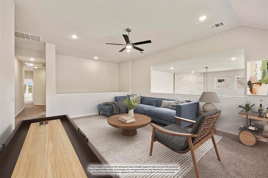 Furnished interior view inside a new home in Liberty, Melissa (Image 8).