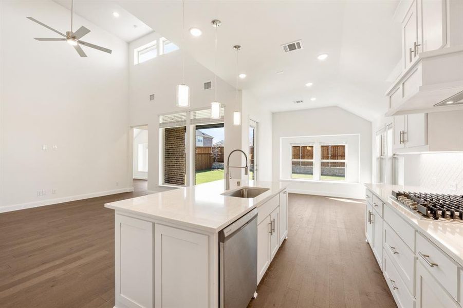 Furnished interior view inside a new home in Creekview Meadows, Pilot Point (Image 13).