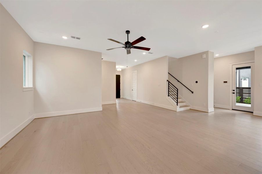 Spacious, unfurnished interior of a new home in Easthaven at Bridgeland Central - Vision Collection, Cypress (Image 13).