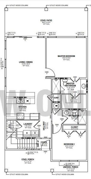 2D floor plan layout of this home in , St. Jo, TX (Image 4).