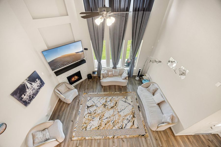 Furnished interior view inside a new home in Sunterra 60ft, Katy (Image 17).