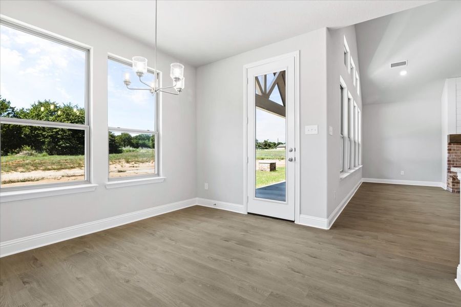 Spacious, unfurnished interior of a new home in The Ranches at Valley View, Springtown (Image 33).