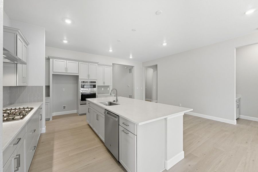 Furnished interior view inside a new home in Trailstone Destination Collection, Arvada (Image 5).