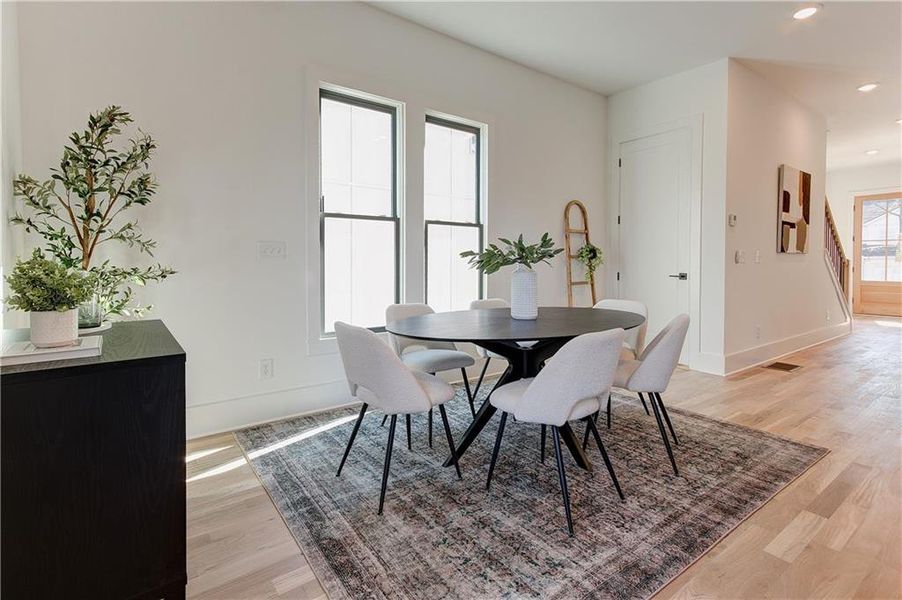 Furnished interior view inside a new home in , Atlanta (Image 17). Furnished interior view inside a new home in , Atlanta (Image 17).