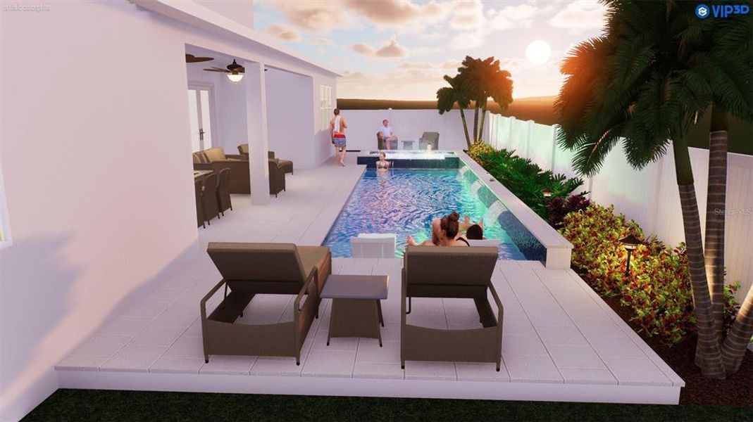 Furnished interior view inside a new home in City of Tampa, Tampa (Image 6).