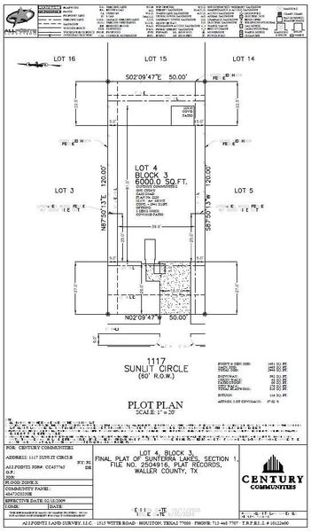 2D floor plan layout of this home in Sunterra Lakes, Brookshire, TX (Image 3).