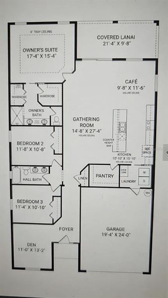 2D floor plan layout of this home in , Davenport, FL (Image 2).