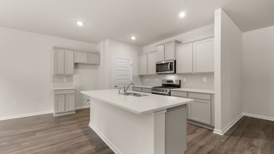 Furnished interior view inside a new home in Preserve at Dove Creek, Statham (Image 6).