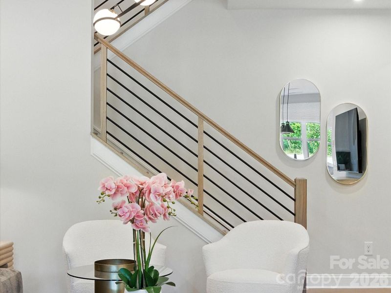Open Rail Stairs
