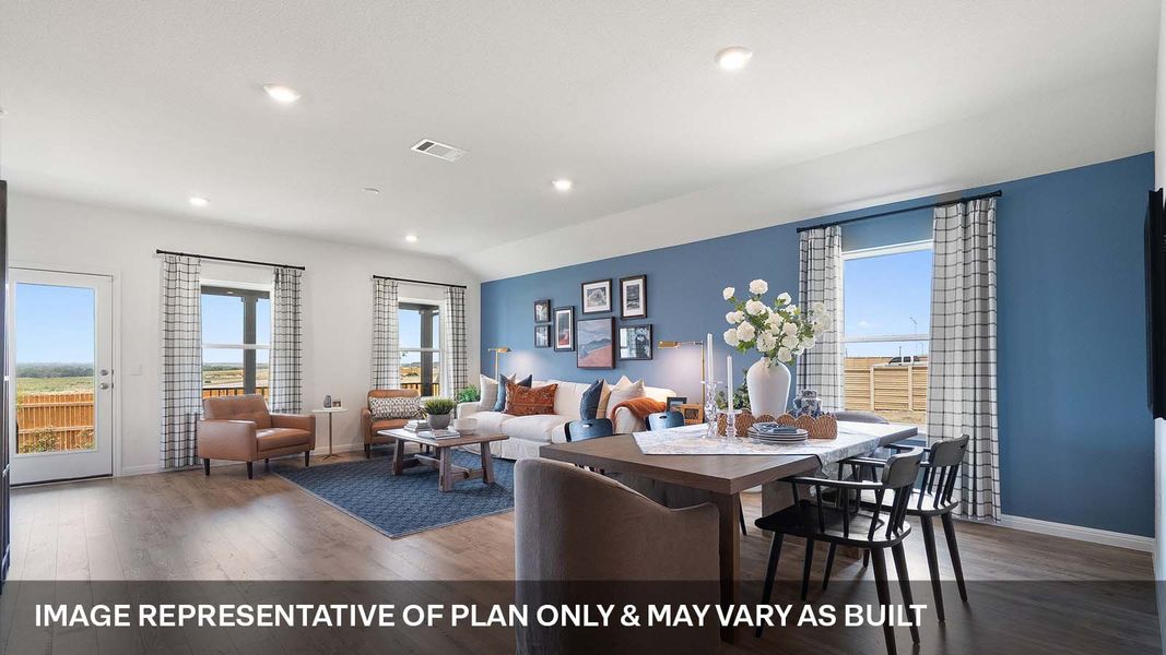 Furnished interior view inside a new home in Monarch Ranch, Manor (Image 15).