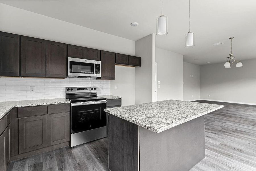 Furnished interior view inside a new home in Trails of Fossil Creek, Fort Worth (Image 5).