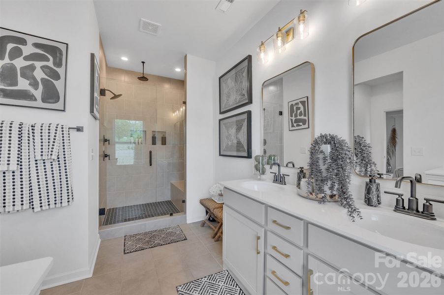 Furnished interior view inside a new home in , Monroe (Image 18).