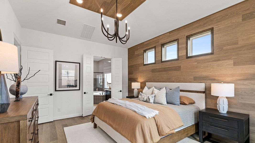Representative furnished interior of a home built from the Magnolia by DRB Homes in Azalea, Pattison (Image 11).