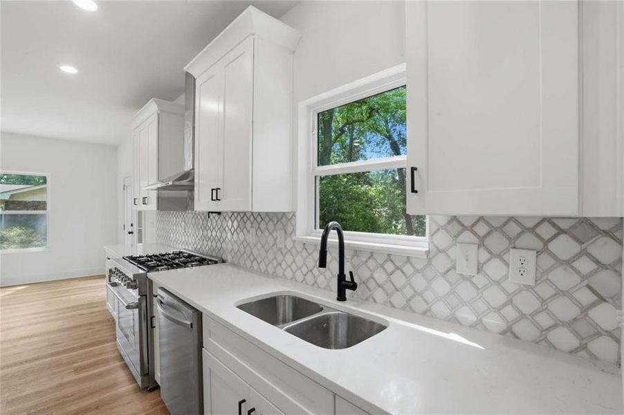 Furnished interior view inside a new home in , Atlanta (Image 6).