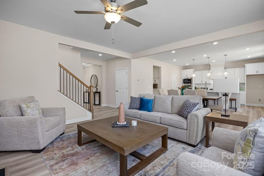Furnished interior view inside a new home in Enclave at Belmont, Belmont (Image 9).