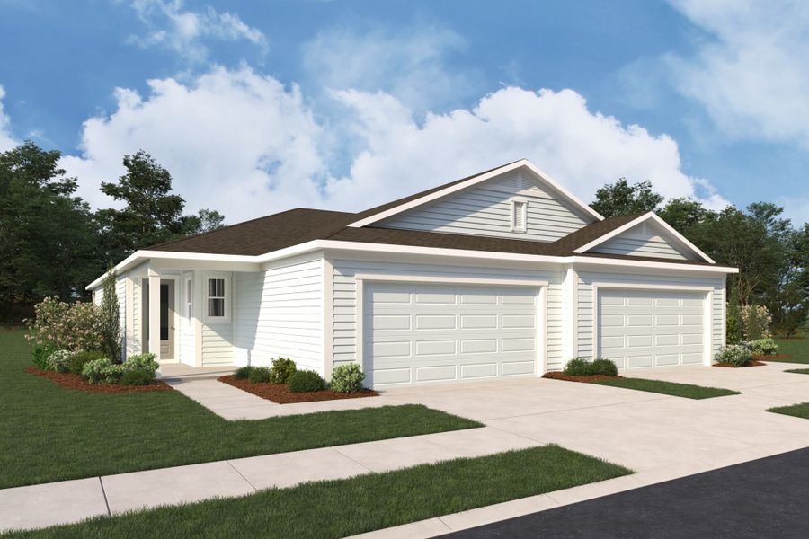 Representative exterior photo of a completed home built from the Breeze by Mattamy Homes in RiverTown, St. Johns, FL (Image 1). Representative exterior photo of a completed home built from the Breeze by Mattamy Homes in RiverTown, St. Johns, FL (Image 1).