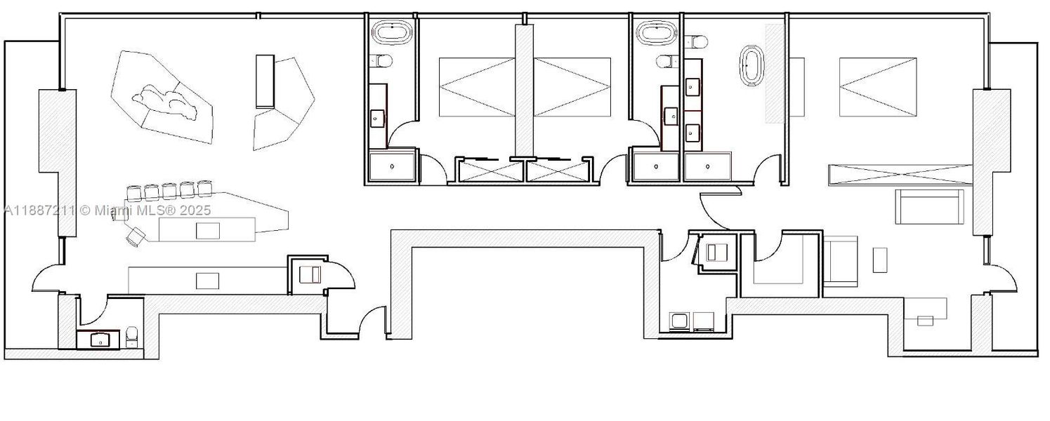 2D floor plan layout of this home in , Miami, FL (Image 4).