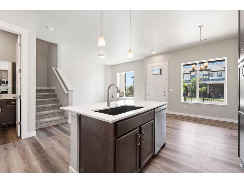 Furnished interior view inside a new home in The Lakes at Centerra, Loveland (Image 3).