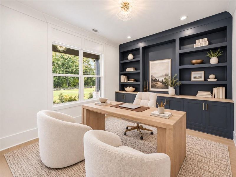 Furnished interior view inside a new home in , Monroe (Image 13).