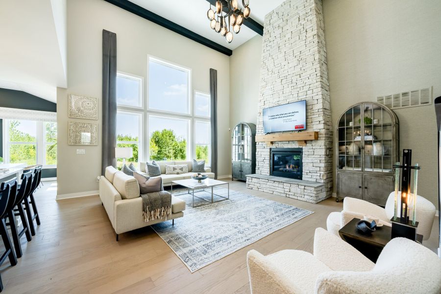 Representative furnished interior of a home built from the Leland by Fischer Homes in Hidden Fields, Hoschton (Image 10).