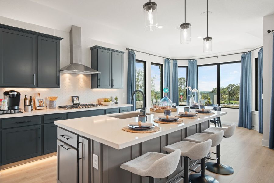 Furnished interior view inside a new home in La Cima 50', San Marcos (Image 7).