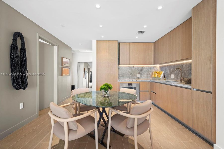Furnished interior view inside a new home in , Miami Beach (Image 2).