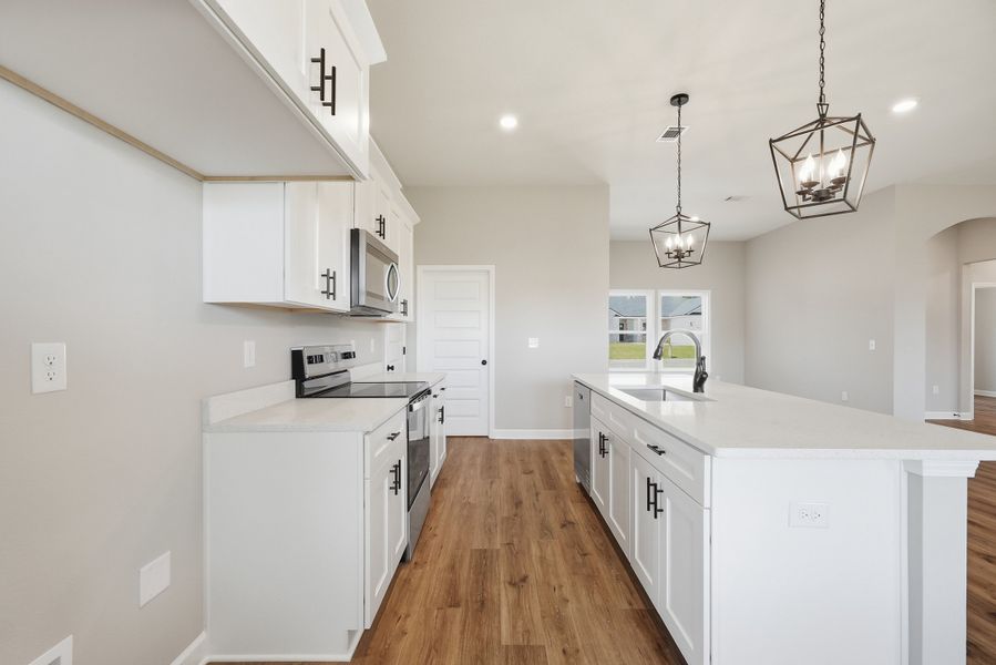 Furnished interior view inside a new home in Southern Charm, Crestview (Image 10).