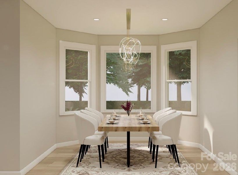 Furnished interior view inside a new home in , Lenoir (Image 11).