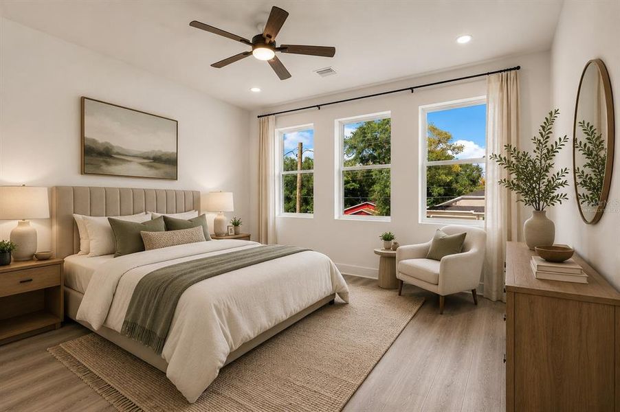 Furnished interior view inside a new home in , Tampa (Image 12).