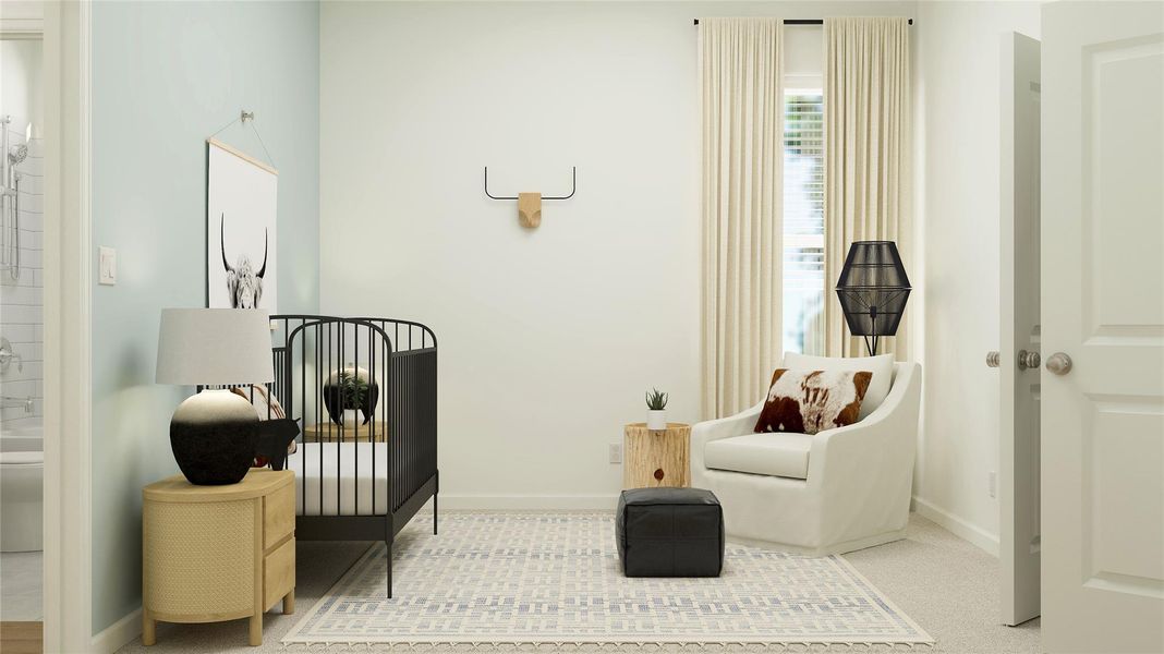 Furnished interior view inside a new home in Samara, League City (Image 14).