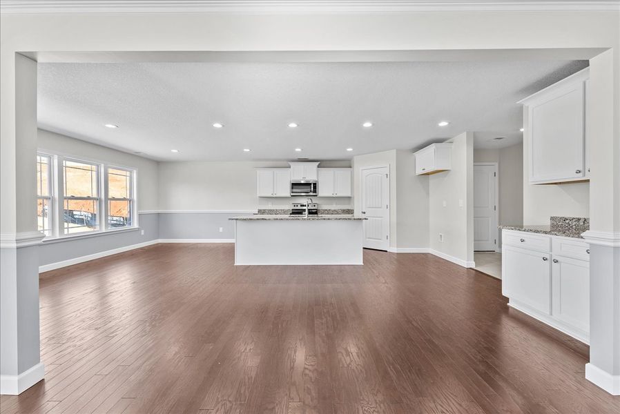Representative unfurnished interior of a home built from the Emilia by Enchanted Homes in Guadalupe Heights, Seguin (Image 21).