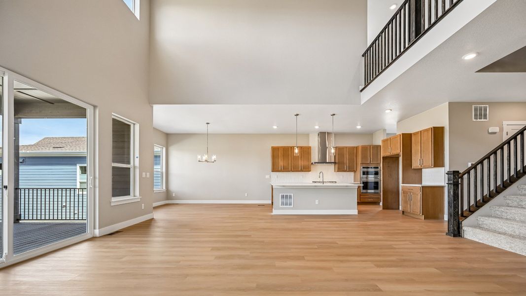 A welcoming great room that supports modern living and entertaining