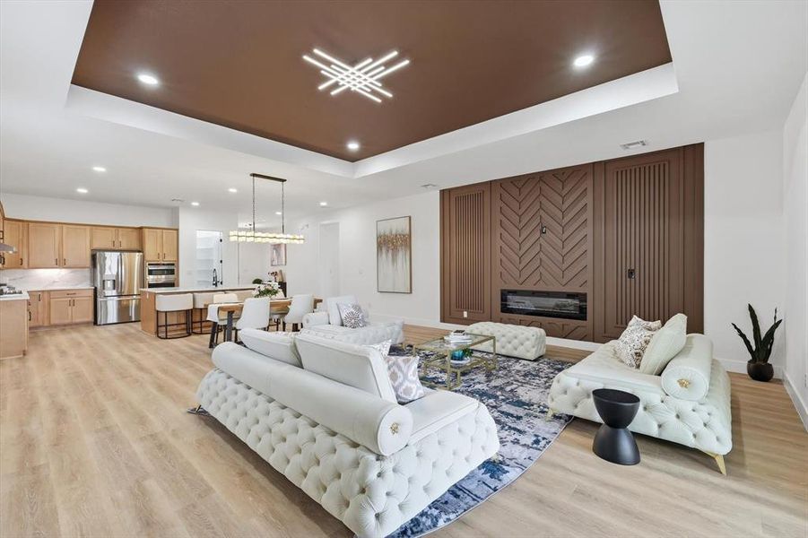 Furnished interior view inside a new home in , Denton (Image 13).