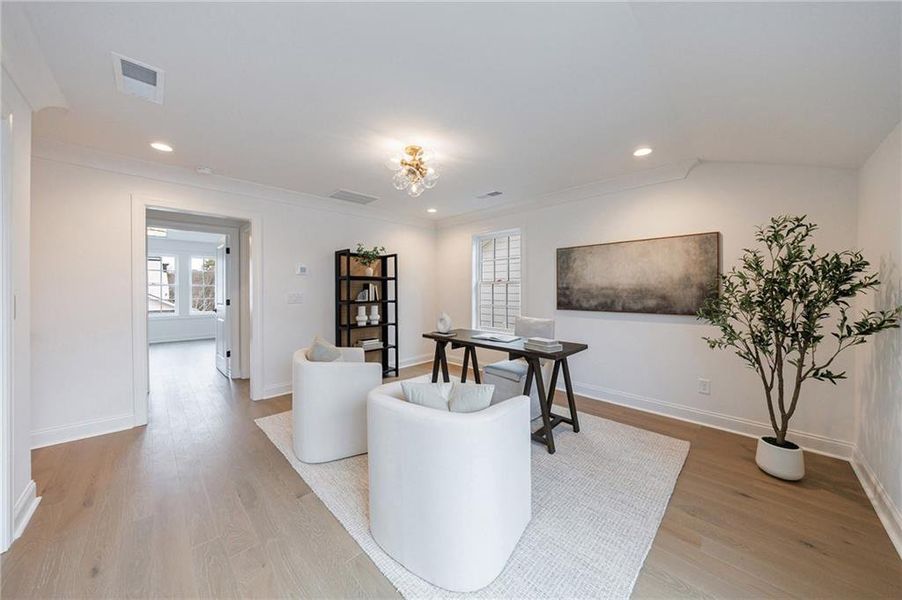 Furnished interior view inside a new home in , Alpharetta (Image 43).