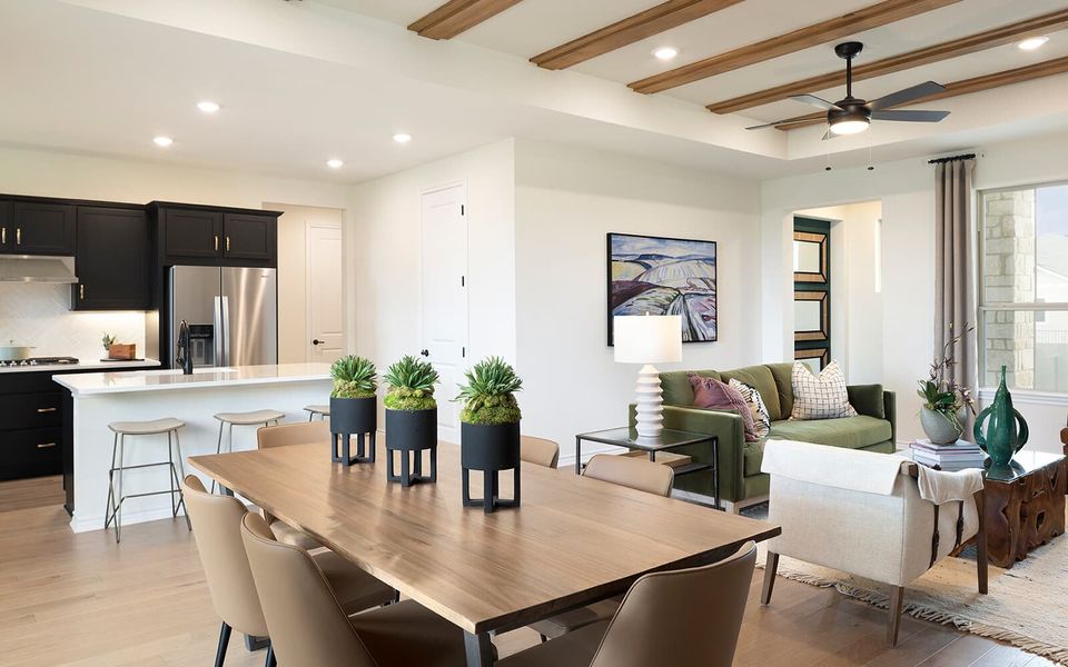 Furnished interior view inside a new home in Kissing Tree, San Marcos (Image 3).