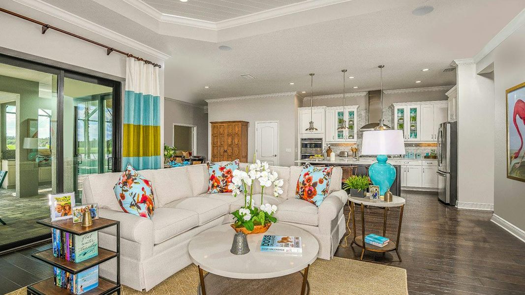 Furnished interior view inside a new home in Canoe Creek Real Estate and Homes for Sale in Parrish, FL - Neal Communities, Parrish (Image 10). Furnished interior view inside a new home in Canoe Creek Real Estate and Homes for Sale in Parrish, FL - Neal Communities, Parrish (Image 10).