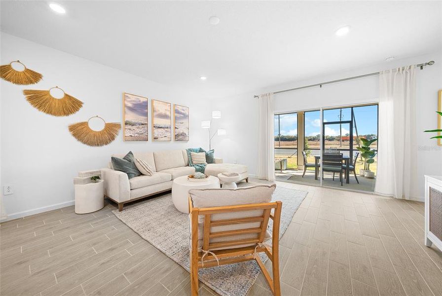Furnished interior view inside a new home in Pioneer Ranch: Pioneer Ranch 50's, Ocala (Image 6).