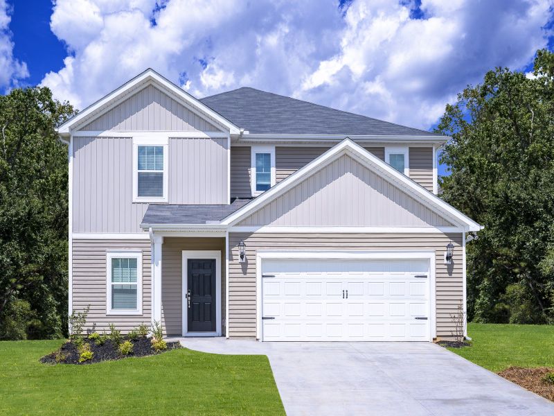 Representative exterior photo of a completed home built from the Dakota by Meritage Homes in Collier Ridge, Moore, SC (Image 1).