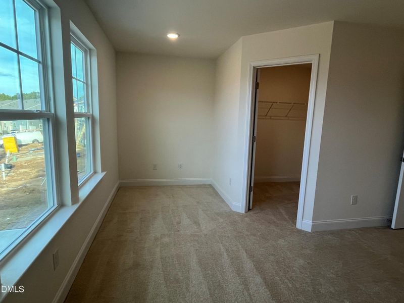 Primary suite with large closet
