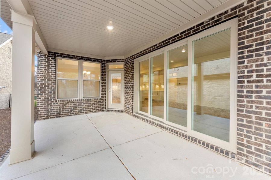 Exterior details and patio area of a home in The Courtyards on New Hope, Gastonia (Image 4). Exterior details and patio area of a home in The Courtyards on New Hope, Gastonia (Image 4).
