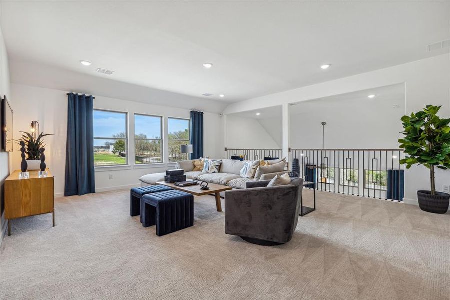 Furnished interior view inside a new home in Painted Tree, McKinney (Image 7). Furnished interior view inside a new home in Painted Tree, McKinney (Image 7).