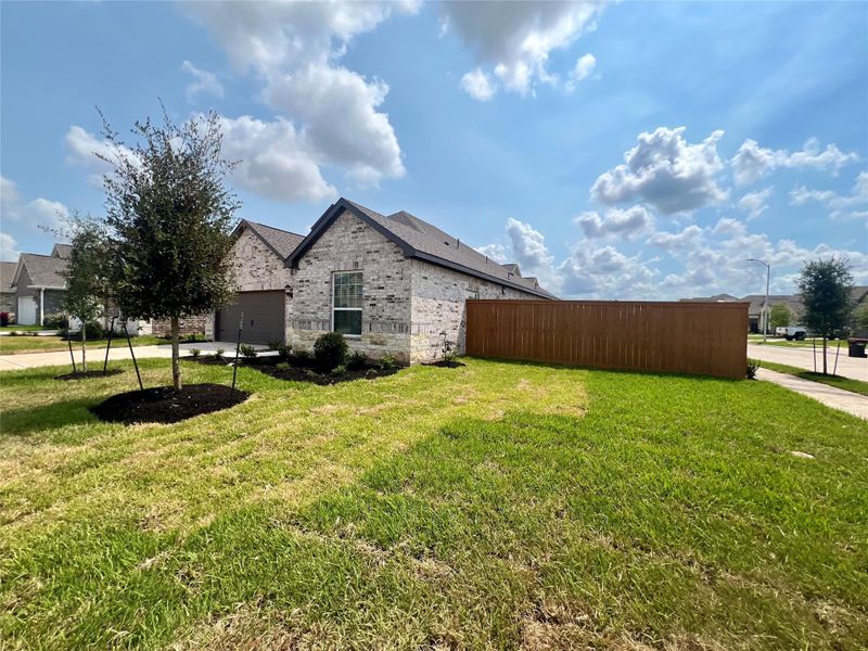 Front exterior of a new home in , Katy, TX, highlighting curb appeal (Image 1).