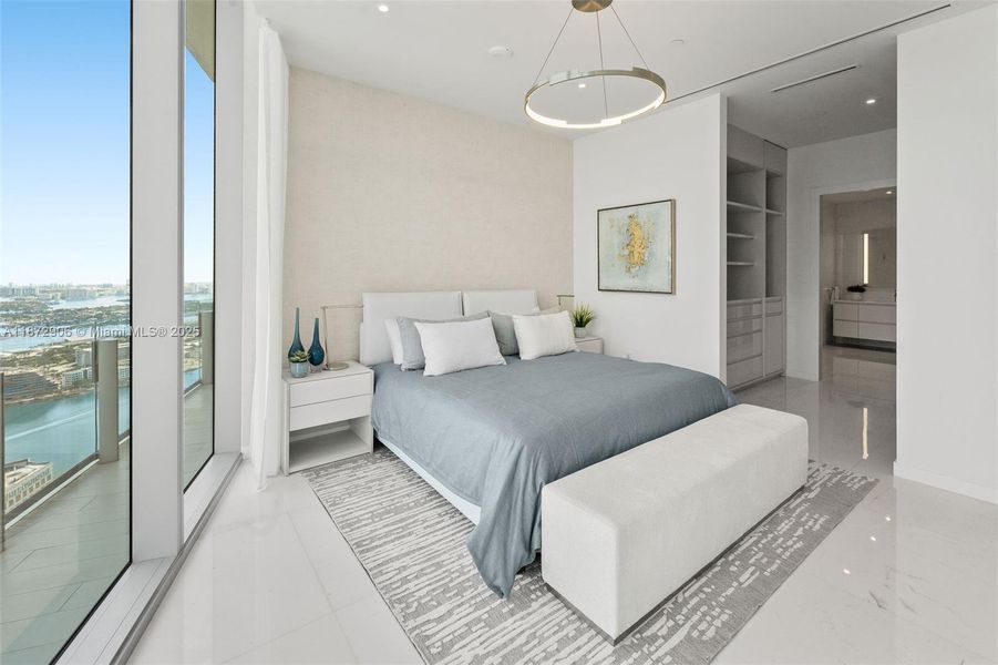 Furnished interior view inside a new home in , Miami (Image 58). Furnished interior view inside a new home in , Miami (Image 58).